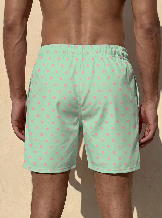 Men's Swim Shorts - Polka Dot