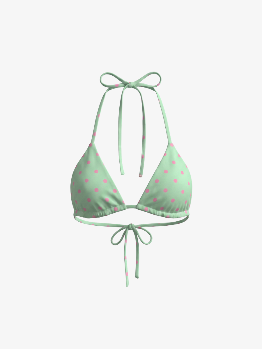String Bikini Top - Polka Dot