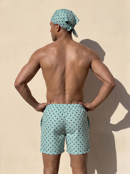 Men's Swim Shorts - Polka Dot
