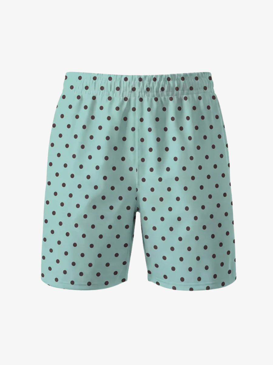 Men's Swim Shorts - Polka Dot