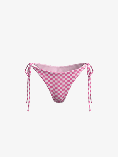 String Bikini Bottom - Carreau