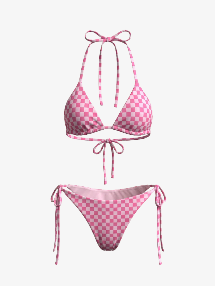 String Bikini - Carreau