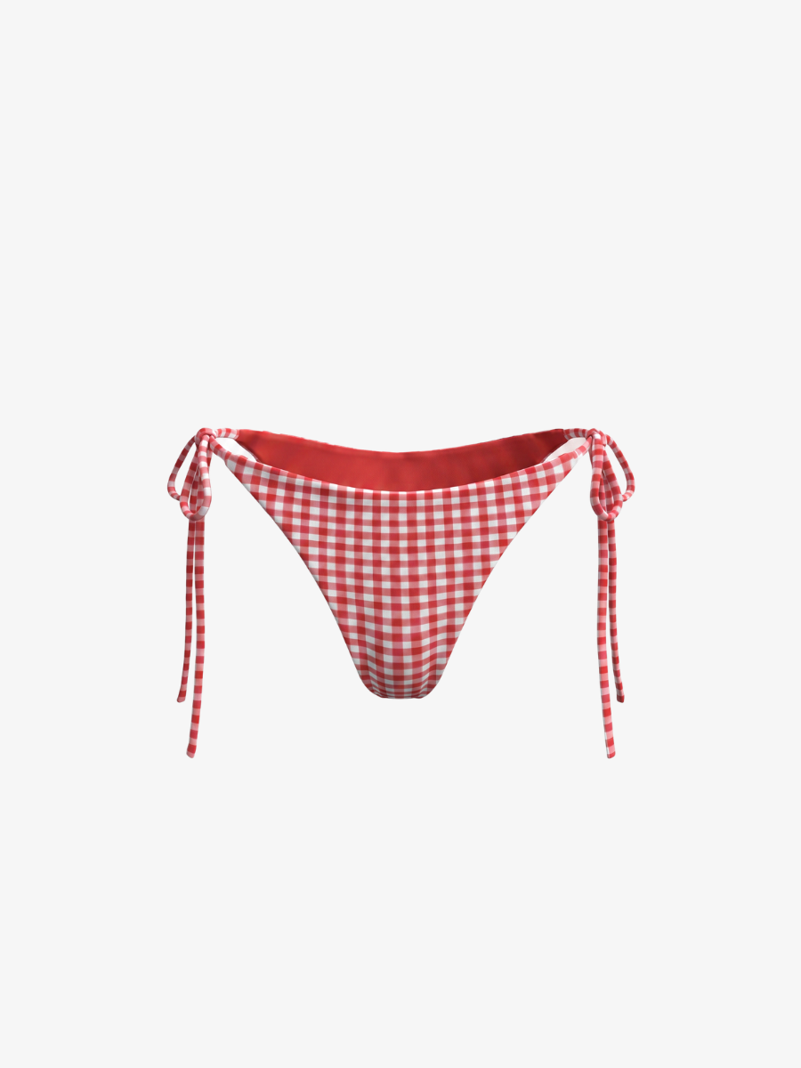 String Bikini Bottom - Vichy
