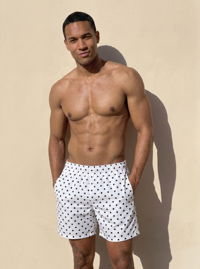 Men's Swim Shorts - Polka Dot