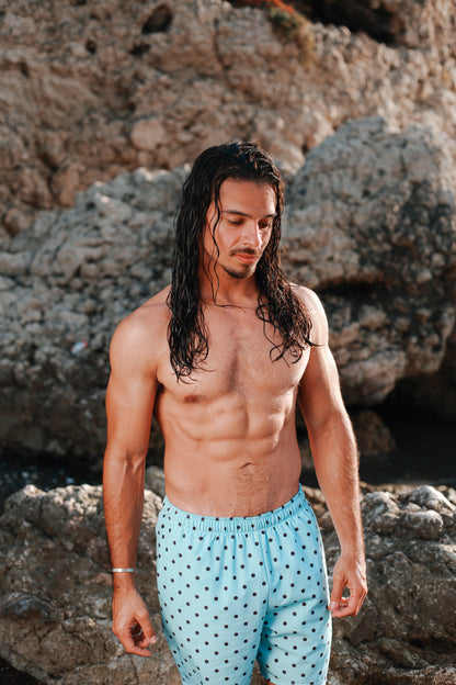 Men's Swim Shorts - Polka Dot