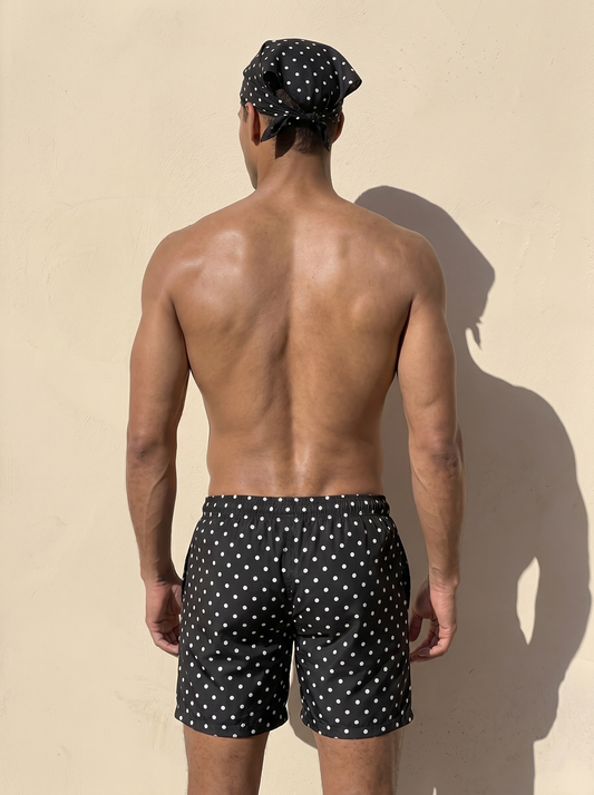 Men's Swim Shorts - Polka Dot