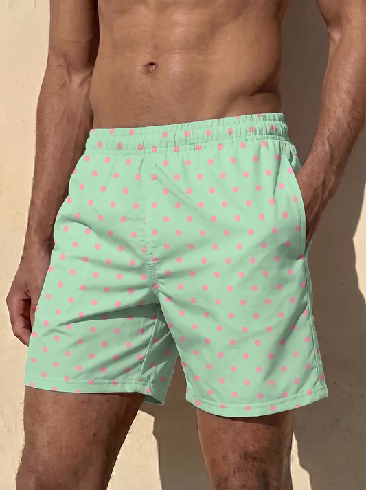 Men's Swim Shorts - Polka Dot