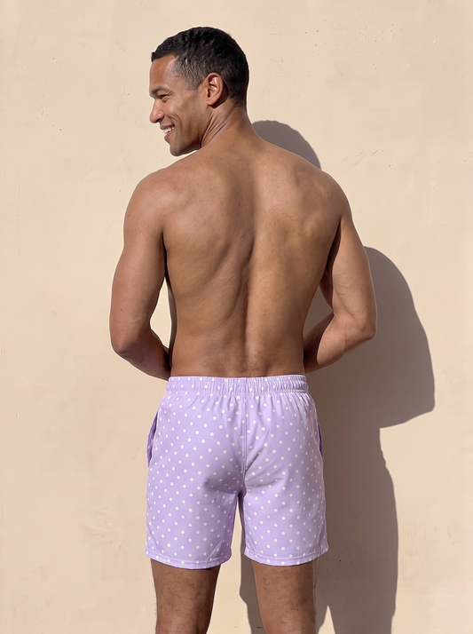 Men's Swim Shorts - Polka Dot