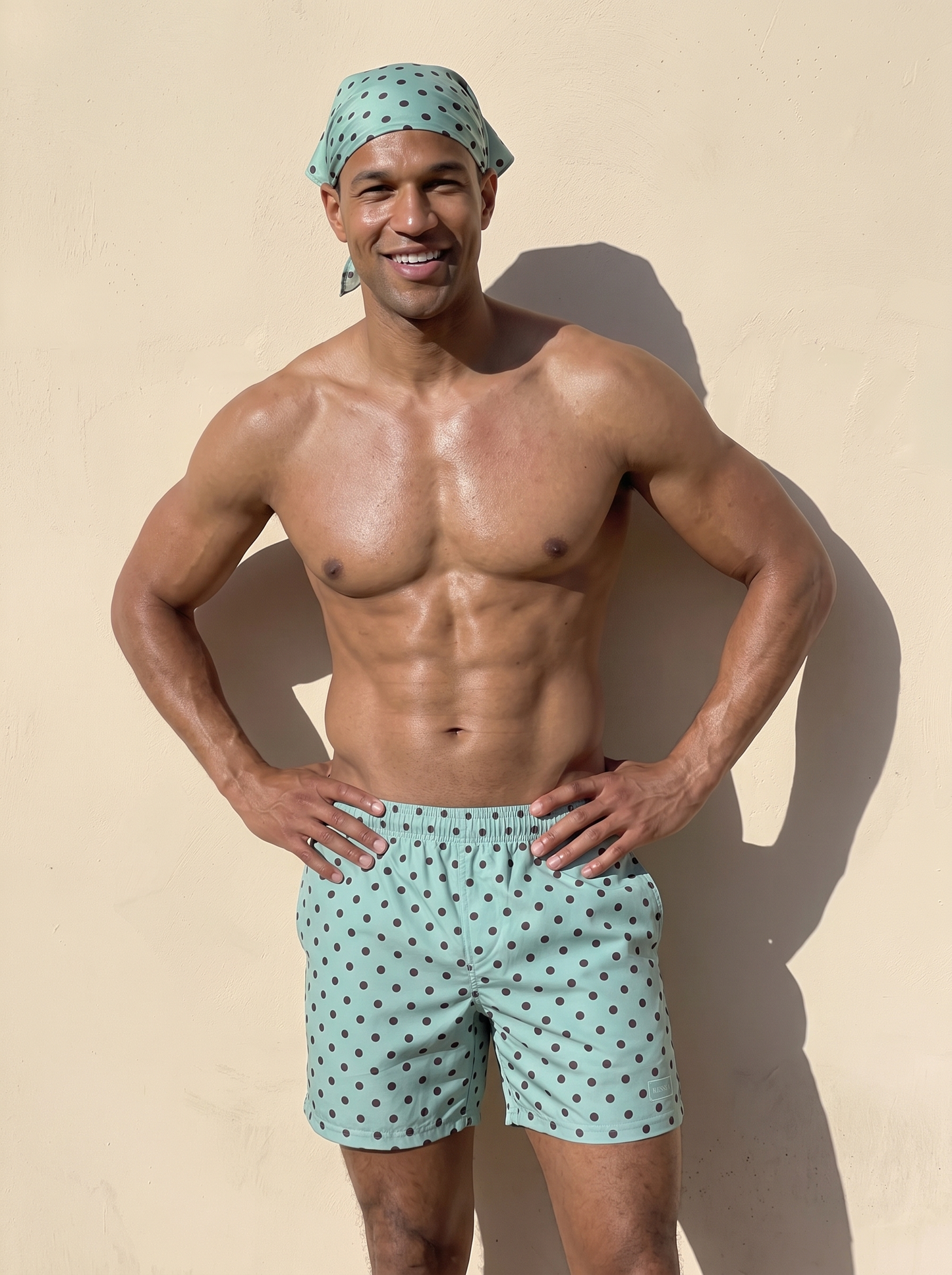 Men's Swim Shorts - Polka Dot