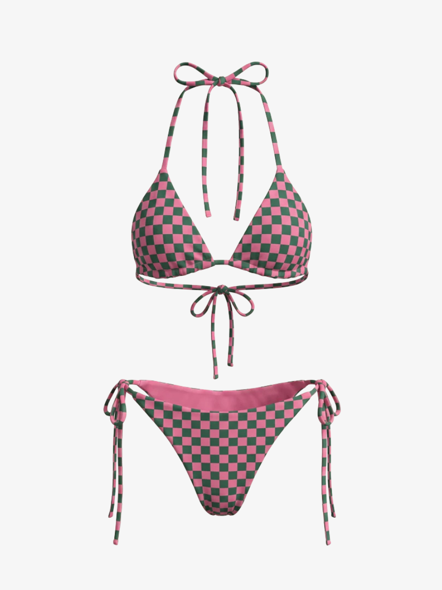 String Bikini- Carreau