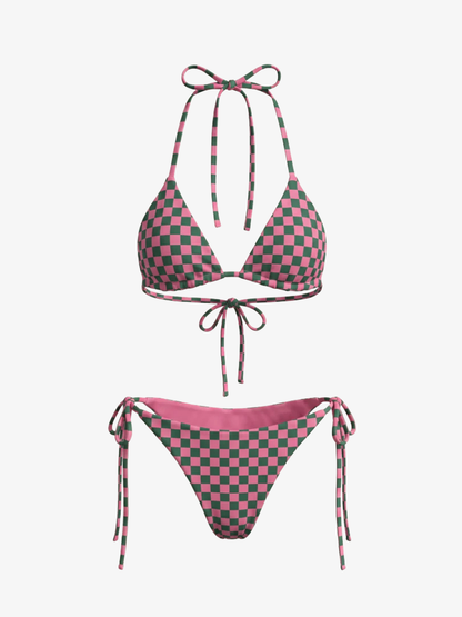 String Bikini- Carreau
