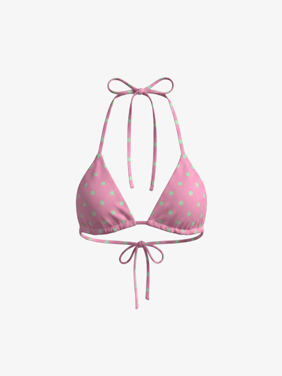 String Bikini Top - Polka Dot