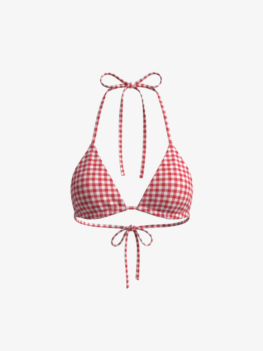 String Bikini Top - Vichy