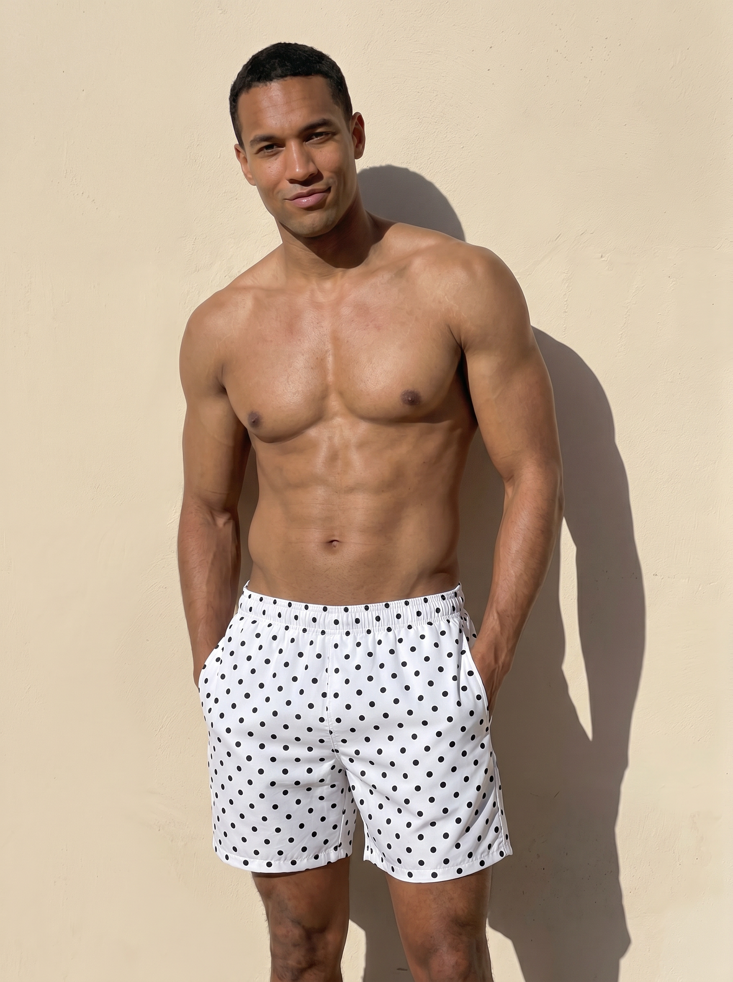 Men's Swim Shorts - Polka Dot