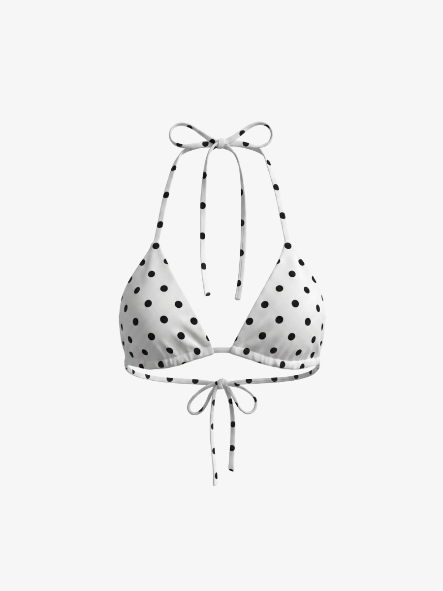 String Bikini Top - Polka Dot